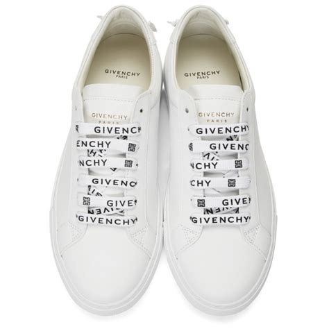 givenchy white logo laces urban street sneakers|givenchy urban street sale.